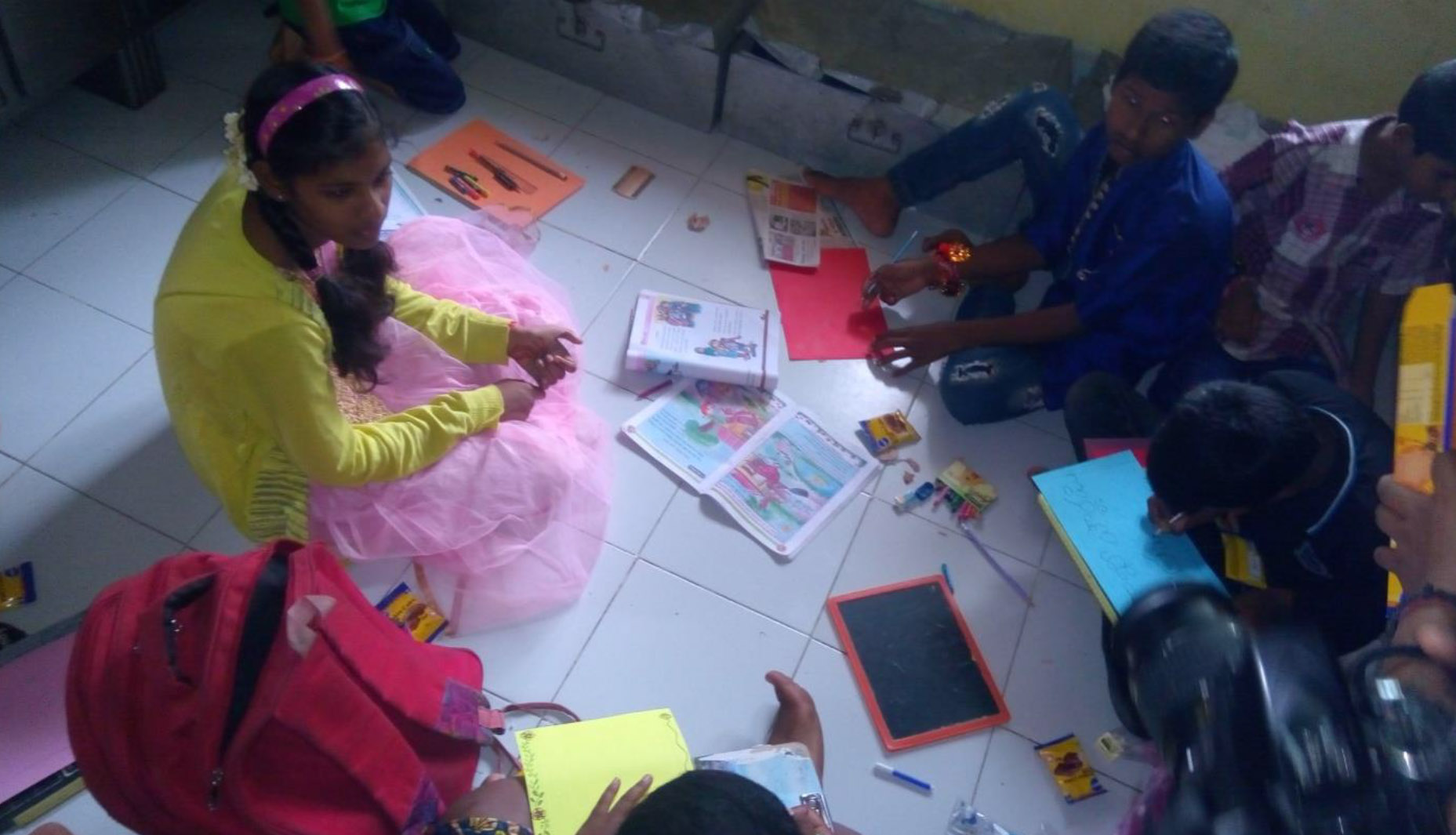 Kid's activities at Serveneedy, Orphanage in Hyderabad