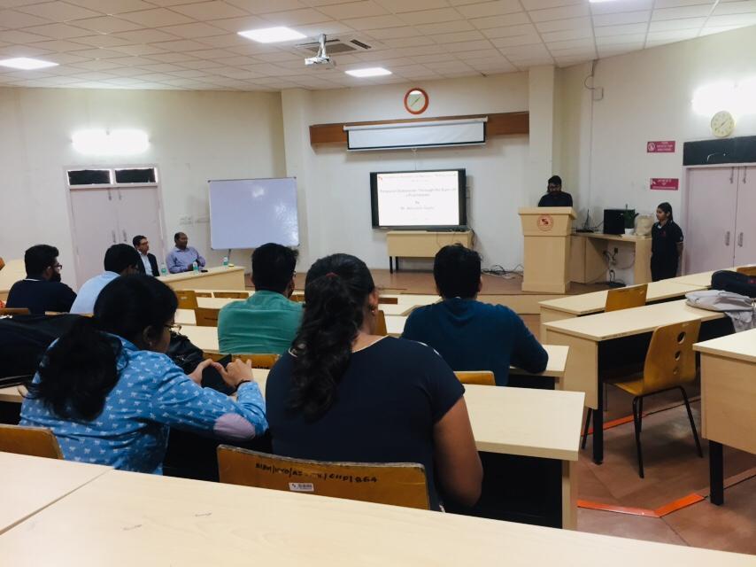 Guest Lecture by  Abhishek Gupta at SIBM-H