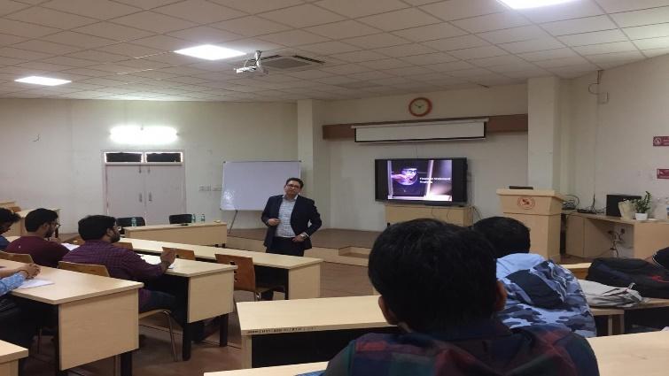 Guest Lecture by  Abhishek Gupta at SIBM-H