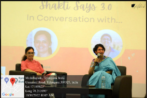 Ms. Deepa Chandrasekaran and Priya Iyengar discussing battling burnouts