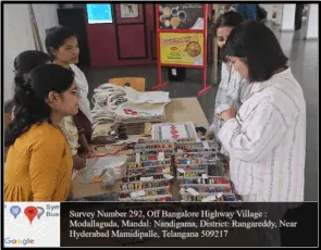 Students buying from the stall