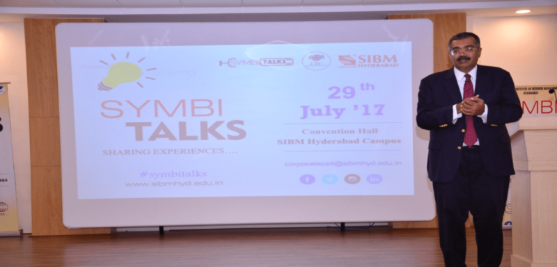 Mr.Syama Sunkara at Symbi Talks event of SIBM
