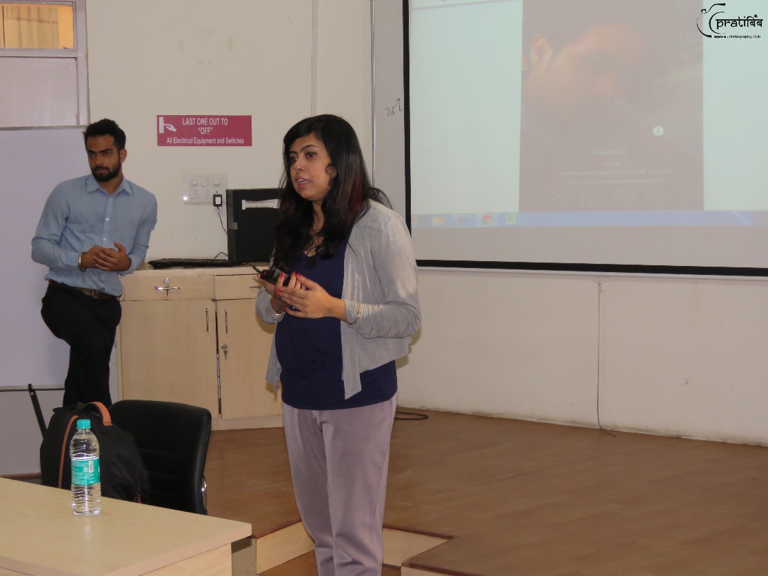  Ms. Rimjhim Ray addressing student of SIBM