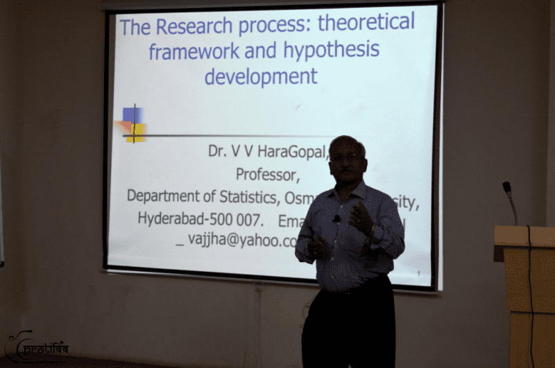 Research Methodology session by Dr.Hargopal Rao at SIBM
