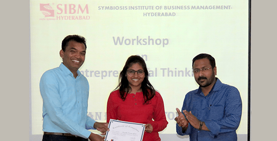 Workshop on Entrepreneurial Thinking at SIBM